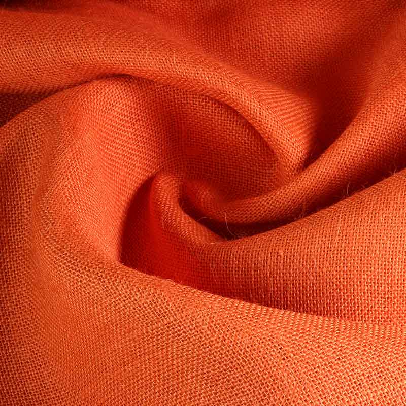 Jute fabric orange