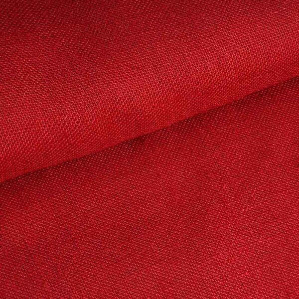 Jute fabric red