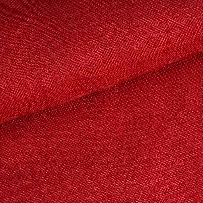Jute fabric red
