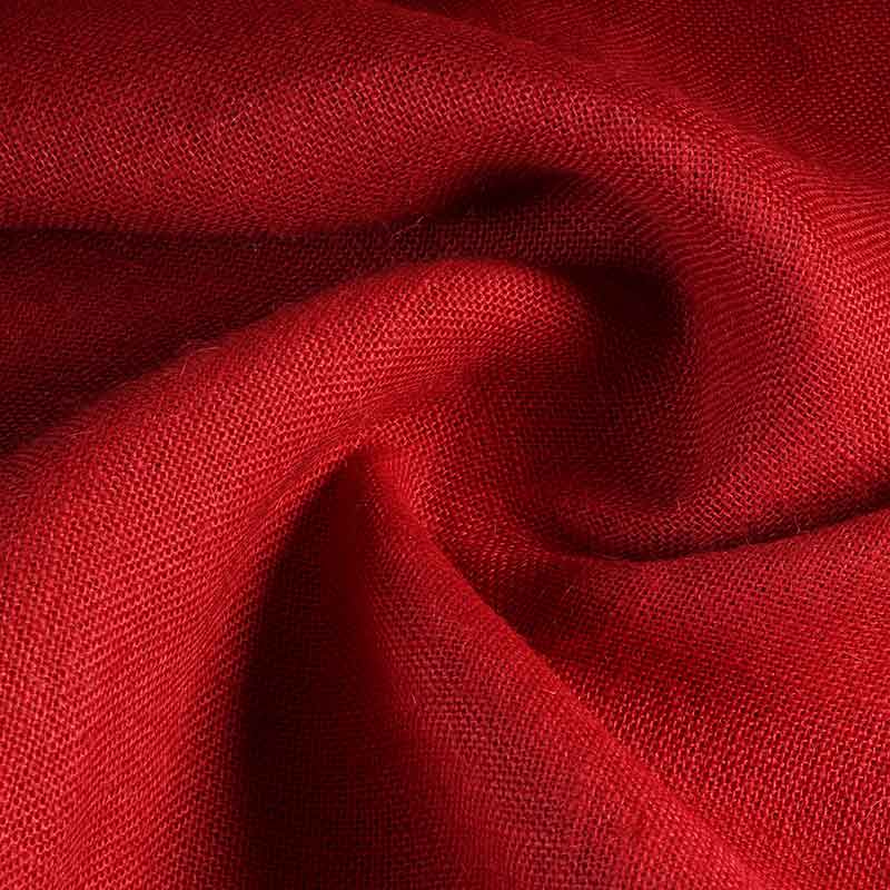 Jute fabric red