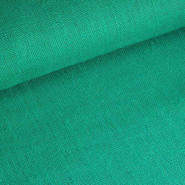 Jute fabric seagreen