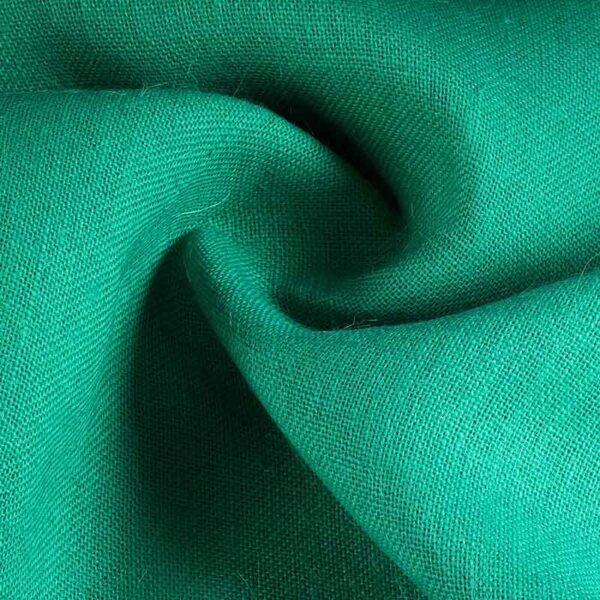 Jute fabric seagreen