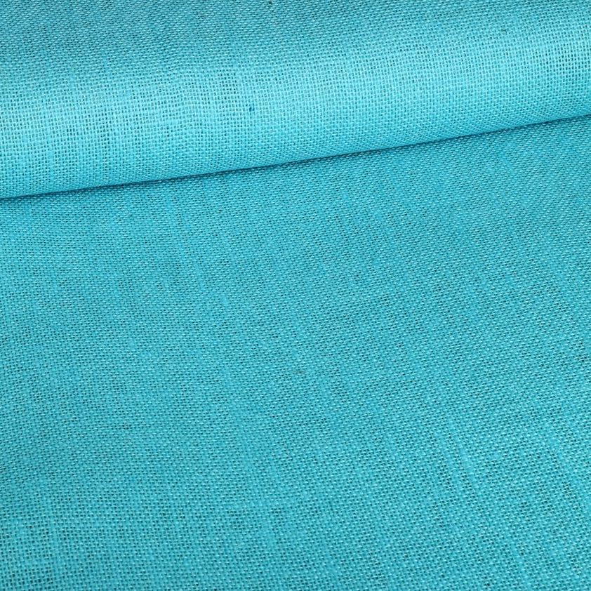 Jute fabric aqua