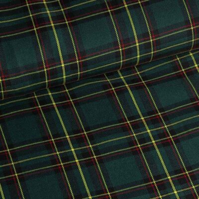 Tartan fabric green