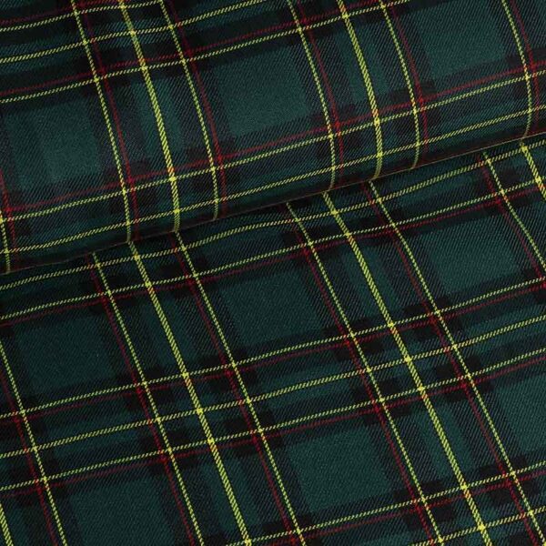 Tartan fabric green