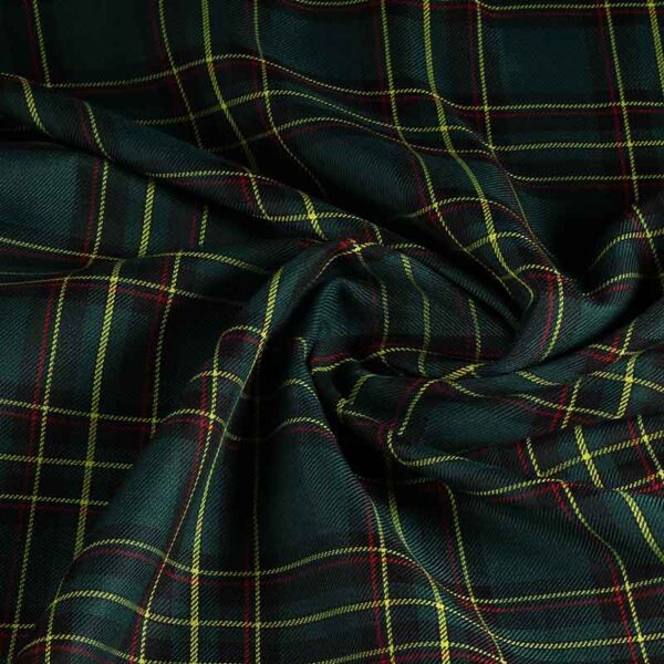 Tartan fabric green