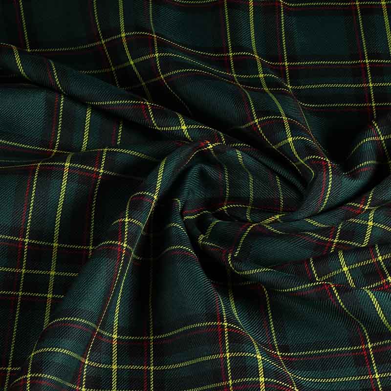 Tartan fabric green