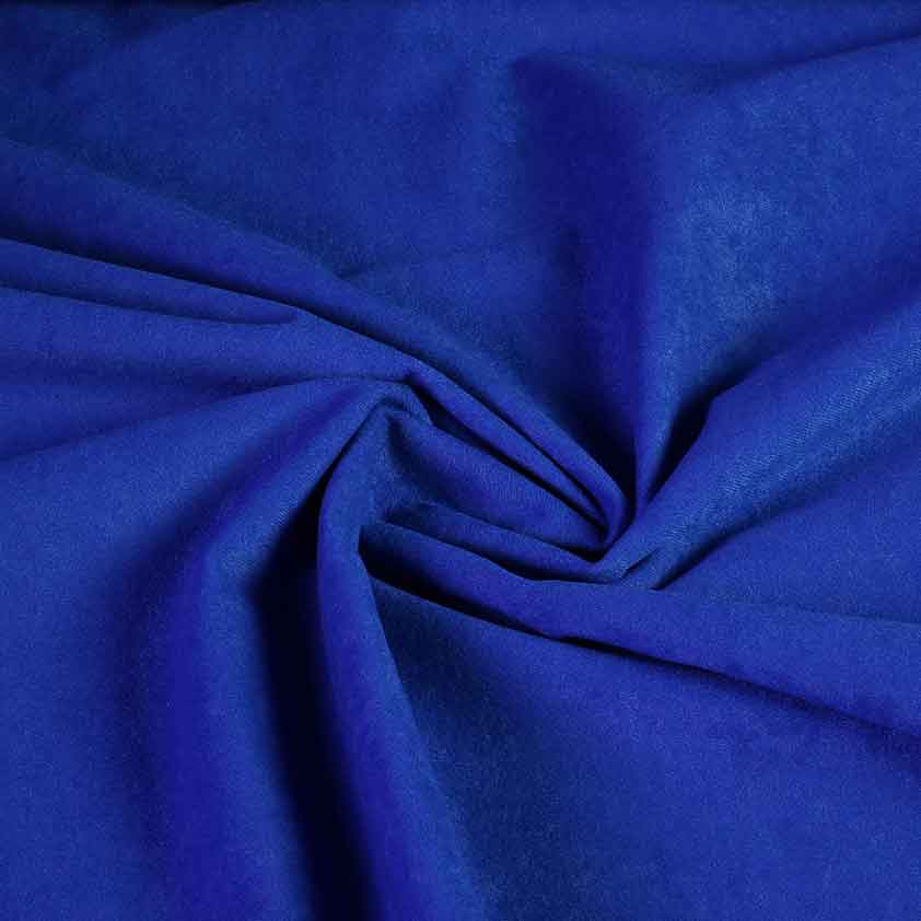 Suedine fabric cobalt