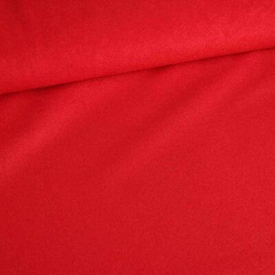 Suedine fabric red