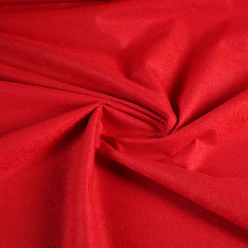 Suedine fabric red
