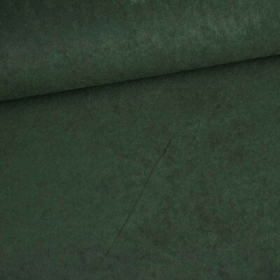 Suedine fabric dark green