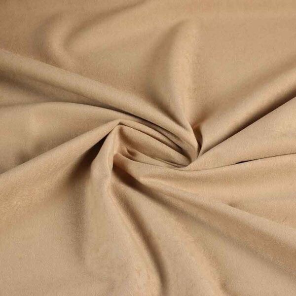 Suedine fabric beige