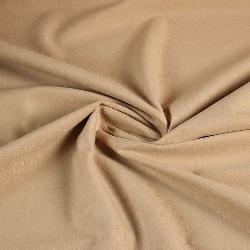 Suedine fabric beige