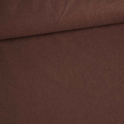 Suedine fabric dark brown