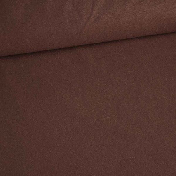 Suedine fabric dark brown