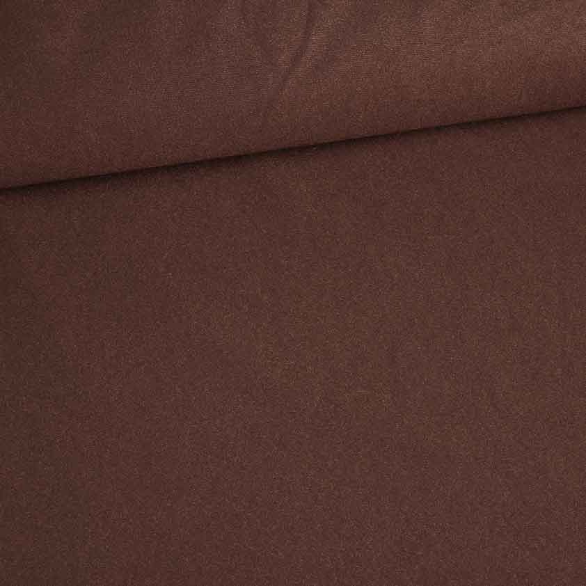 Suedine fabric dark brown