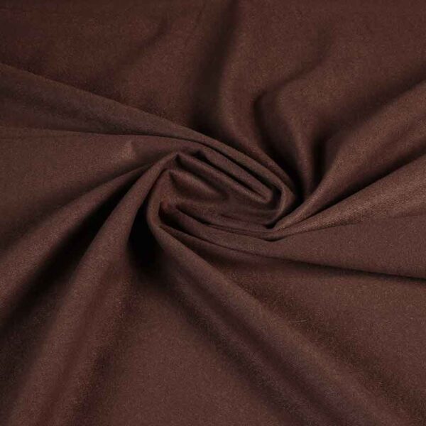Suedine fabric dark brown