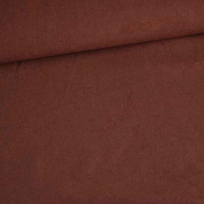 Suedine fabric brown