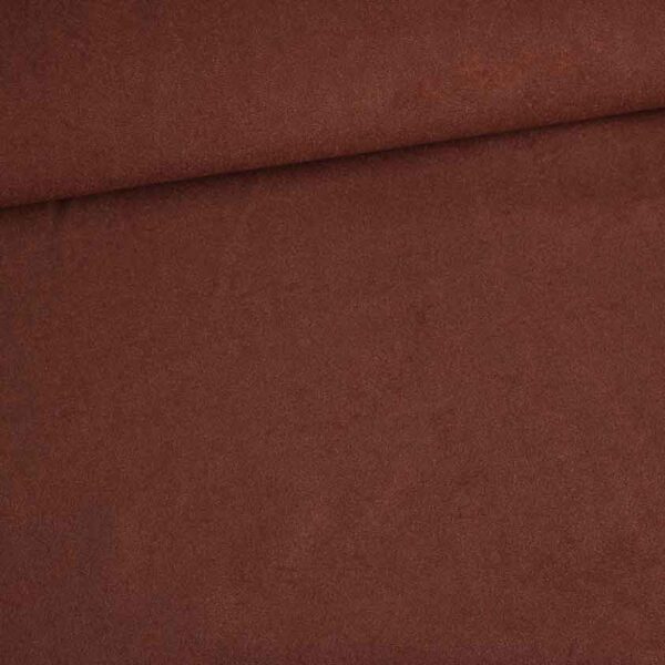 Suedine fabric brown