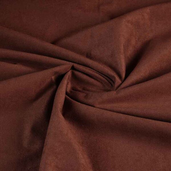 Suedine fabric brown