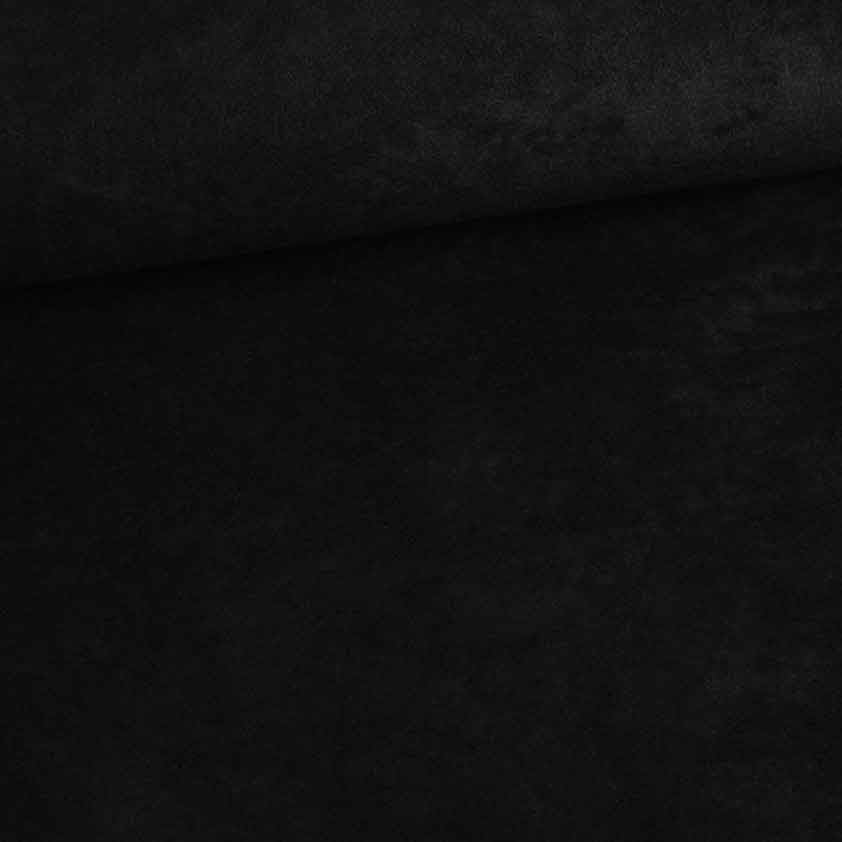 Suedine fabric black