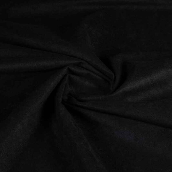 Suedine fabric black