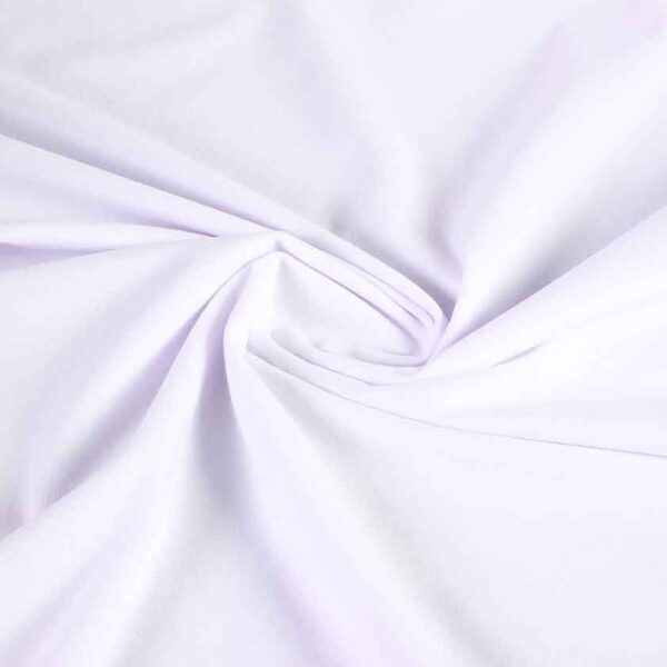 Suedine fabric white