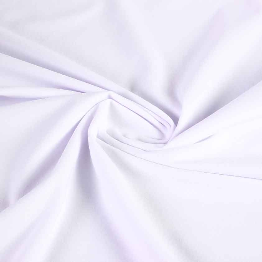 Suedine fabric white