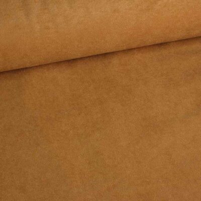 Suedine fabric camel