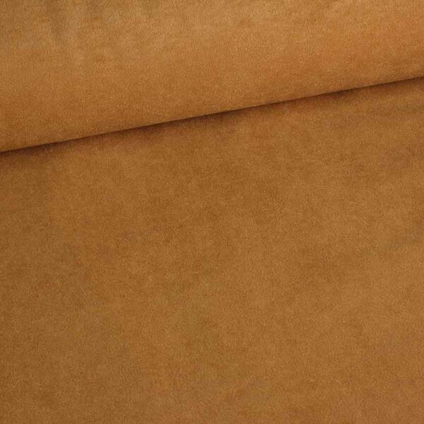 Suedine fabric camel