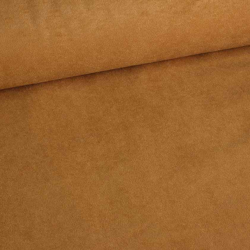 Suedine fabric camel