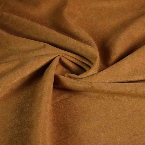 Suedine fabric camel