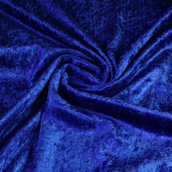 Velours de Panne fabric cobalt
