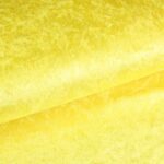 Velours de panne stof geel