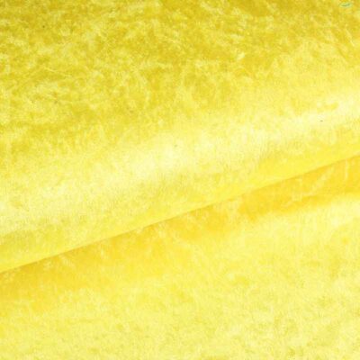 Velours de panne fabric yellow