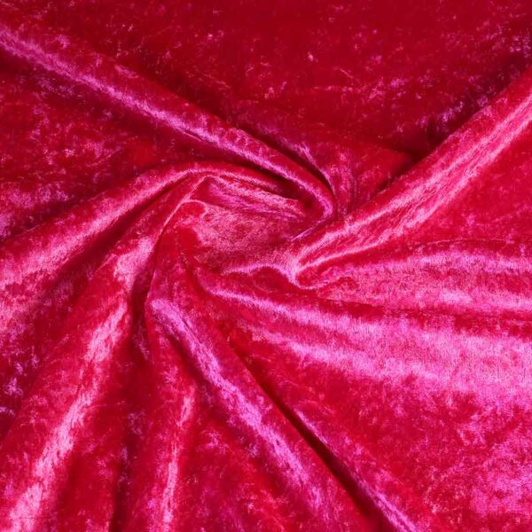 Velours de panne fabric fuchsia