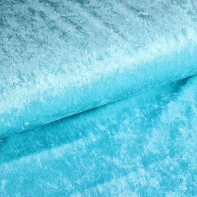 Velours de panne fabric aqua