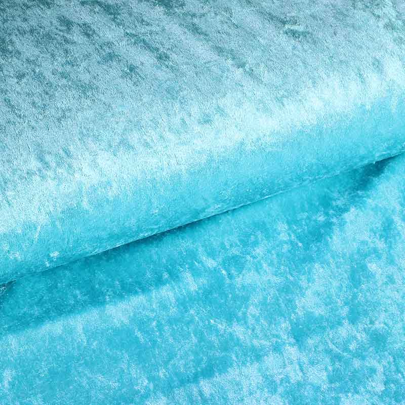 Velours de panne fabric aqua