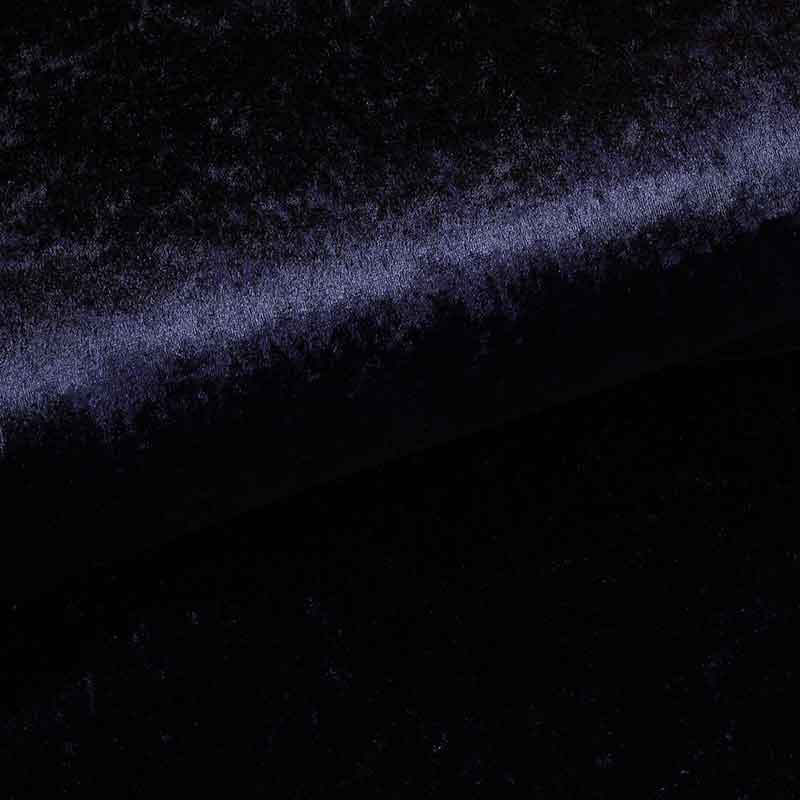 Velours de panne fabric dark blue