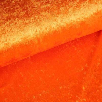 Velours de Panne fabric orange