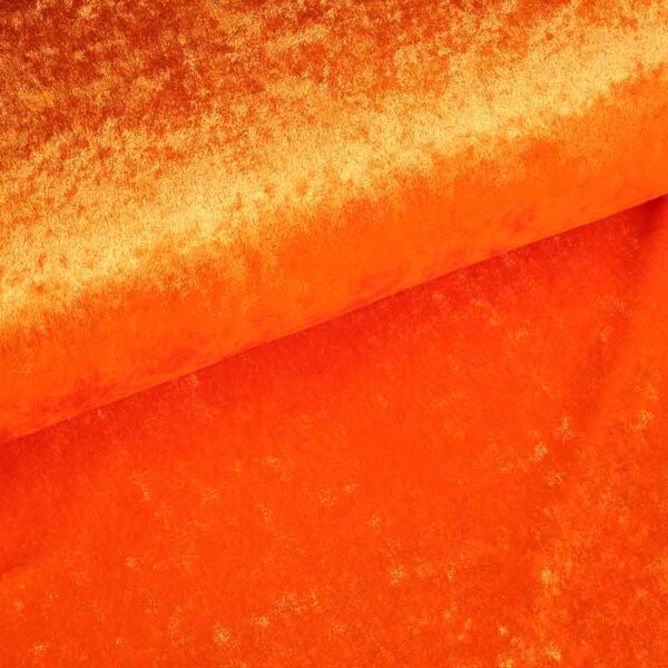 Velours de Panne fabric orange