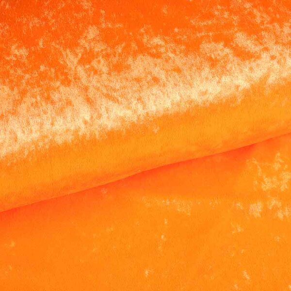 Velours de Panne fabric fluor orange