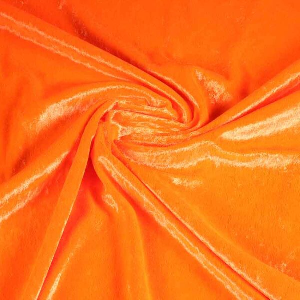 Velours de Panne fabric fluor orange