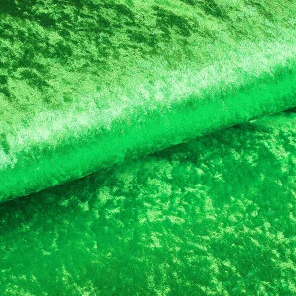 Velours de Panne fabric light green