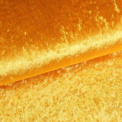 Panne velvet ochre yellow