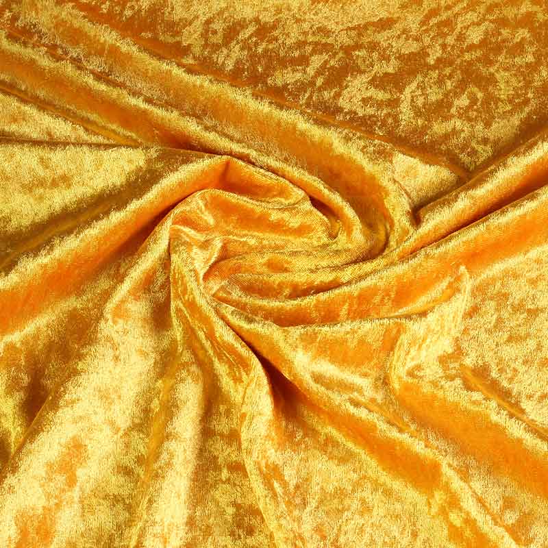 Panne velvet ochre yellow