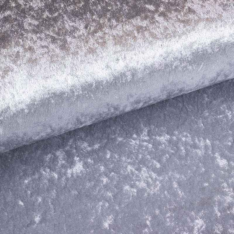Velours de panne fabric silver