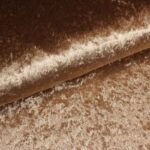 Velours de panne stof taupe