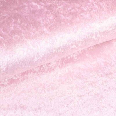 Velours de panne fabric baby pink