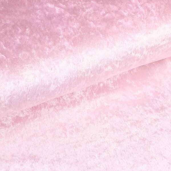 Velours de panne fabric baby pink